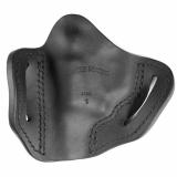 Uncle Mikes Outside Waistband Leather Holster, Fits S&W J-Frame, Ruger LCR and Similar Size Revolvers, Leather Construction, Right Hand, Black UM-OWB-J-MBL-R