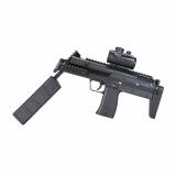 MP7, Break Barrel, C02 Air Rifle, 177 Pellet, 490 Feet Per Second, Matte Finish, Black, Synthetic Stock, Includes Axeon Red Dot Sight 2252312