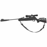 Targis Hunter Max Air Rifle, .22 Pellet, 800 Feet Per Second, Black, w/3-9X32 Scope, Nucleus Rail, Single Shot, Silencair Non-Removable Suppressor 2244241
