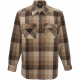 Flannel Shirt, Large, Barren Plaid, Last Line VTX1522 BAR LARGE