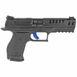 PPQ Q5 Match SF, Semi-automatic, Striker Fired, Full Size, 9MM, 5" Barrel, Steel Frame, Black Tenifer Finish, 15Rd, 3 Magazines, Fiber Optic Front and Adjustable Rear Sight, Optics Ready, Includes Mounting Plates for Trijicon, Leupold, and Docter Optics