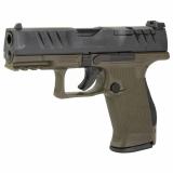 PDP, Striker Fired, Semi-automatic, Polymer Frame Pistol, Compact, 9MM, 4" Barrel, Black Slide/Green Frame, Adjustable Rear Sight, Optics Ready, 15 Rounds 2858428