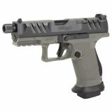 PDP Pro, Striker Fired, Semi-automatic, Polymer Frame Pistol, Compact, 9MM, 4.6" Threaded Barrel, Matte Finish, Black Slide, Tungsten Gray Frame, Adjustable Rear Sight, Optics Ready, 18 Rounds, 2 Magazines 2876574