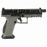 PDP Pro, Striker Fired, Semi-automatic, Polymer Frame Pistol, Full Size, 9MM, 5.1" Threaded Barrel, Matte Finish, Black Slide, Tungsten Gray Frame, Adjustable Rear Sight, Optics Ready, 18 Rounds, 2 Magazines 2877503