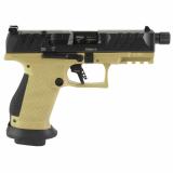 PDP Pro, Striker Fired, Semi-automatic, Polymer Frame Pistol, Compact, 9MM, 4.6" Threaded Barrel, Matte Finish, Black Slide, Flat Dark Earth Frame, Adjustable Rear Sight, Optics Ready, 18 Rounds, 2 Magazines 2877520