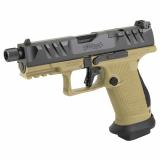 PDP Pro, Striker Fired, Semi-automatic, Polymer Frame Pistol, Compact, 9MM, 4.6" Threaded Barrel, Matte Finish, Black Slide, Flat Dark Earth Frame, Adjustable Rear Sight, Optics Ready, 18 Rounds, 2 Magazines 2877520
