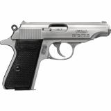 PP, Semi-automatic, DA/SA, Metal Frame Pistol, 32 ACP, 3.9" Barrel, Steel Construction, Stainless Finish, Silver, Fixed Sights, 8 Rounds 4796029