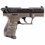 P22-CA, Semi-automatic, Double Action/Single Action, Compact, 22LR, 3.4", Polymer, FDE Frame with Black Slide, 10Rd, 1 Mag, Fixed Barrel, Adjustable Sights NOT TRANSFERABLE IN MN-MELTING POINT RESTRICTION
