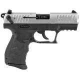 P22Q, Semi-automatic, Double Action, Compact, 22LR, 3.4" Barrel, Black Polymer Frame, Nickel Slide, 10Rd, 2 Magazines. 3 Dot Polymer Sights NOT TRANSFERABLE IN MN-MELTING POINT RESTRICTION