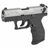 P22Q, Semi-automatic, Double Action, Compact, 22LR, 3.4" Barrel, Black Polymer Frame, Nickel Slide, 10Rd, 2 Magazines. 3 Dot Polymer Sights NOT TRANSFERABLE IN MN-MELTING POINT RESTRICTION