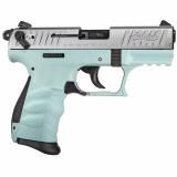 P22Q, Semi-automatic, Double Action. , Compact, 22LR, 3.4" Barrel, Polymer Frame, Angel Blue Finish, 10Rd, 2 Mags, 3 Dot Adjustable Sights NOT TRANSFERABLE IN MN-MELTING POINT RESTRICTION