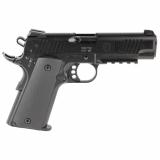 Forge H1 1911, Single Action Only, Semi-automatic, Metal Frame Pistol, Full Size, 22 LR, 4.25" Threaded Barrel, Cerakote Finish, Black, Manual Safety, Adjustable Sights, 10 Rounds, 2 Magazines 5801010