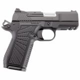 SFX9, X-TAC, Single Action Only, Semi-automatic, Aluminum Frame Pistol, Compact, 9MM, 3.25" Stainless Steel Barrl with Bushing, DLC Finish, Black, G10 Starburt Grips, Lightrail, Fiber Optic Front Sight, Manul Thumb Safety, 15 Rounds, 2 Magazines, Right H