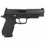 WCP320, Semi-automatic, Striker Fired, Full Size, 9MM, 4.7, Black, 17Rd, 2 Magazines, Curved Trigger, Fiber Optic Front Sight, Poly, DLC SIG-WCP320F-9BATC