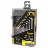 Key Set, Tool, 45pc, SAE/Metric/Torx, Black Finish 1081959