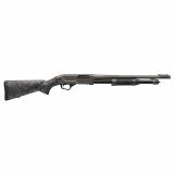 SXP, Hybrid Defender, Pump Action Shotgun, 20 Gauge, 3" Chamber, 18" Barrel, Matte Finish, Gray, Black and Camo Stock, Fiber Optic Front Sight, 5 Rounds 512458695