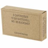 Military Grade 12 Gauge 2.75 Inch 1325 FPS 9 Pellets 00 Buckshot Five Rounds