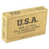 USA Lake City |223 Remington, 55Gr, Full Metal Jacket, 20 Rounds
