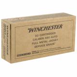 Service Grade, 380ACP, 95Gr, Full Metal Jacket, 50 Round Box SG380W