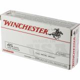 USA Brand .45 ACP 185 Grain Full Metal Jacket Flat Nose 50 Per Box