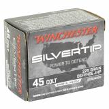 Silvertip, 45 Long Colt, 225 Grain, Jacketed Hollow Point Bullet, 20 Round Box W45CST