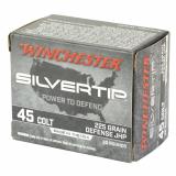 Silvertip, 45 Long Colt, 225 Grain, Jacketed Hollow Point Bullet, 20 Round Box W45CST