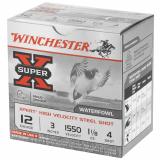 Super-X Xpert Steel Waterfowl Load 12 Gauge 3 Inch 1550 FPS 1.125 Ounce 4 Steel Shot
