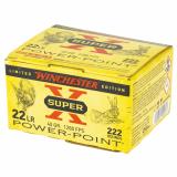 Super-X, Power-Point, 22 LR, 40 Grain, Power PointHollow Point, 222 Round Box X22LRPPB