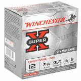 Super-X Heavy Game 12 Gauge 2.75 Inch 1255 FPS 1.125 Ounce 8 Shot Box of 25 Rounds