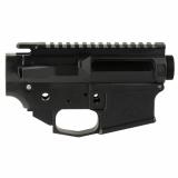 T15, Billet AR-15 Receiver Set, Anodized Finish, Black, Includes Upper and Lower Stripped Reciever T15-SET-BLK