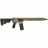 15M, Semi-automatic Rifle, AR, 556 NATO, 14.5" Barrel with Pinned Silencer Co ASR Muzzle Device (16" OAL), Cerakote Finish, Flat Dark Earth, Mid Length Gas System, 13.7" Free Float M-LOK Handguard, B5 Stock and Grip, 30 Rounds, 1 Magazine T15M-556-14-ASR