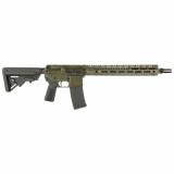 15M, Semi-automatic Rifle, AR, 556 NATO, 14.5" Barrel with Pinned Silencer Co ASR Muzzle Device (16" OAL), Cerakote Finish, Olive Drab Green, Mid Length Gas System, 13.7" Free Float M-LOK Handguard, B5 Stock and Grip, 30 Rounds, 1 Magazine T15M-556-14-AS