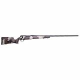 Mark V High Country, Bolt Action Rifle, 28 Nosler, 26" Spiral Fluted #2 Contour Barrel, Threaded 1/2-28, 1:9" Twist, Deep Fluted Bolt, Cerakote Finish, Graphite Black, Peak 44 Bastion Carbon Fiber Stock, Exposed Carbon Fiber with Brown Sponge Patterns, T