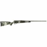 Vanguard, Talon, Bolt Action Rifle, 270 Winchester, 26" Fluted Barrel, Muzzle Brake, Cerakote Finish, Graphite Black, Peak 44 Blacktooth Carbon Fiber Stock, Green and White Spinge Pattern, 4 Rounds, Hinged Floorplate Bottom Metal VTE270NR6B