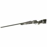 Vanguard, Talon, Bolt Action Rifle, 270 Winchester, 26" Fluted Barrel, Muzzle Brake, Cerakote Finish, Graphite Black, Peak 44 Blacktooth Carbon Fiber Stock, Green and White Spinge Pattern, 4 Rounds, Hinged Floorplate Bottom Metal VTE270NR6B