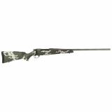 Vanguard, Talon, Bolt Action Rifle, 30-06 Springfield, 26" Fluted Barrel, Muzzle Brake, Cerakote Finish, Graphite Black, Peak 44 Blacktooth Carbon Fiber Stock, Green and White Spinge Pattern, 4 Rounds, Hinged Floorplate Bottom Metal VTE306SR6B