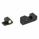 R3D 2.0, Tritium Night Sight, Fits Canik TP9SF, Green Front Outline, Green Tritium Front/Rear CK-R201P-6G