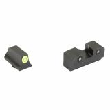 R3D 2.0, Suppressor Height Night Sight, For Glock 43, Green Front Outline, Green Front/Rear Tritium GL-R206P-6G