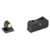 DXT2 Big Dot, Tritium Night Sight, For Desert Eagle (.44 Mag/.50AE), Standard Height, Yellow Front Outline, Green Tritium Front/Rear MR-X001S-5Y