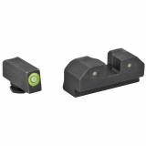 RAM Night Sights, Green Front Dot, Fits Glock 20,21,29,30,30S,37,41, Steel/Blued GL-R013P-6G