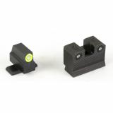 R3D, 2.0, Tritium Night Sight, For Sig P320, P365, P225, P226, P228, P229, SP2009, SP2340, X-Macro, X-Compact, P365XL (Will not fit X or XL series where rear sight is part of or attached to the optics plate), Suppressor Height, Green Front Outline, Green