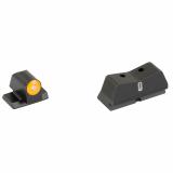 DXT2 Big Dot, Tritium Night Sight, For S&W M&P 2.0 Optics Ready Compact/Fullsize, Standard Height, Orange Front Outline, Green Tritium Front/Rear SW-0039S-5N