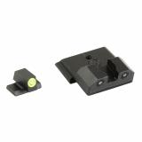 R3D 2.0, Tritium Night Sight, Fits S&W M&P Full Size & Compact (Not Optic Ready),Green Front Outline, Tritium Front/Rear SW-R201P-6G
