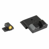 R3D 2.0, Tritium Night Sight, Fits S&W M&P Full Size & Compact (Not Optic Ready), Orange Front Outline, Green Tritium Front/Rear SW-R201P-6N