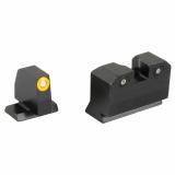 R3D 2.0, Suppressor Height Night Sight, For S&W M&P OR Full Size & Compact, Orange Front Outline, Green Tritium Front/Rear SW-R205P-6N