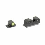 R3D 2.0, Tritium Night Sight, Fits S&W M&P OR Full Size & Compact, Green Front Outline, Green Tritium Front/Rear SW-R206P-6G