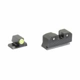 R3D 2.0, Tritium Night Sight, Fits S&W M&P Shield, Green Front Outline, Green Tritium Front/Rear SW-R207P-6G
