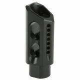 Slant Brake/Compensator, Muzzle Brake, 30 Caliber, Black, 5/8X24, AR YHM-3085-MB-A