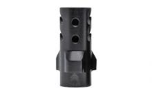 Muzzle Brake, 3 Lug, 9MM, 1/2x28 Threads, 1.42" Length, Nitride Finish, Black Color AA093LDC28