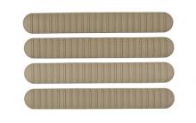 Rail Covers, 4 Pack, Fits M-LOK Rails, Matte, Flat Dark Earth RCM-1257